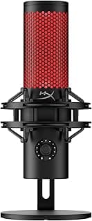 Microfone Condensador USB HyperX QuadCast 2 - Gravação em Alta Resolução para Streaming e Podcasts, com Controles Integrados, Suporte Antichoque Removível, 4 Padrões Polares, Preto (872V1AA) - Produto 2 mais recomendado com 4.7 estrelas