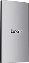 Lexar 2TB ES3 External SSD, Up to 1050MB/s Read, Storage Expansion, Compatible w/USB-C Smartphones, iPhone 15/16, PC, Mac, Tablets, Sleek & Sturdy Design, Silver (LES3XXX002T-RNSAU) - Produto 10 mais recomendado com 4.5 estrelas