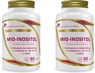 2x Mio-Inositol (Mio-Inositol + associações) 500Mg 60 Caps Flora Nativa - Produto 4 mais recomendado com 4.6 estrelas