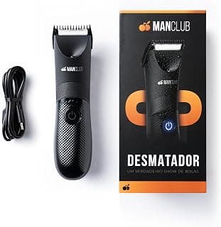 Aparador de pelos da MANCLUB - O Desmatador: Aparador Elétrico de Pelos Corporais - Lâmina de Cerâmica com Tecnologia Anti-Cortes, À Prova D'água - Produto 9 mais recomendado com 4.3 estrelas