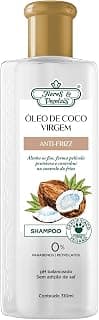 Flores & Vegetais Shampoo Óleo De Coco Virgem Anti-Frizz 310Ml - Produto 9 mais recomendado com 4.5 estrelas