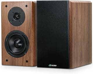VEDO Caixas de som passivas de estante de 5,5 polegadas e 200 W, alto-falantes estéreo bidirecionais de alta frequência e médio alcance para sistemas de home theater, requer um amplificador - Produto 9 mais recomendado com 5 estrelas