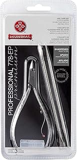 Alicate Para Cutículas Inox, Mundial S/A, Prateado - Produto 2 mais recomendado com 4.8 estrelas