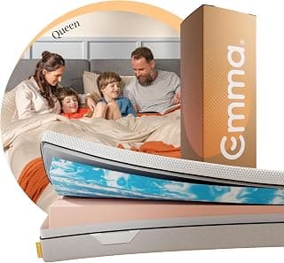 Colchão Queen Emma Duo Comfort - 10 anos de garantia, conforto ortopédico dupla face -158x198cm - Produto 1 mais recomendado com 4.7 estrelas