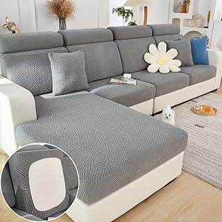 Magic Sofa Covers, Interior Magic Sofa Covers, 2023 New Wear-Resistant Universal Sofa Cover Stretch (Texture - Gray,Back Cover M) - Produto 5 mais recomendado com 4.2 estrelas