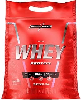 Integralmedica - Hipercalórico - Nutri Whey Protein Baunilha - Pouch 900g - Fonte de Proteínas e Carboidratos - Suplemento Alimentar, Ganho Muscular e Recuperação Pós-Treino - Super Mass Gainer - Produto 8 mais recomendado com 4.6 estrelas