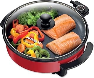 Panela Elétrica Redonda, Mondial, Vermelho, 1200W, 220V - PE-28 - Produto 2 mais recomendado com 4.6 estrelas