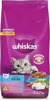 whiskas Ração Whiskas Peixe Gatos Adultos 2 7 Kg - Produto 2 mais recomendado com 4.8 estrelas