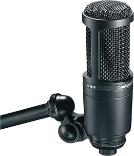 Microfone audio-technica AT2020 Pro Cardioide Condensador, Preto, Grande - Produto 1 mais recomendado com 4.8 estrelas