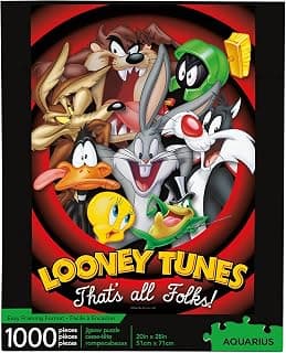 Aquarius Looney Tunes Puzzle That's All Folks (1000 peças) - Produto 6 mais recomendado com 4.5 estrelas