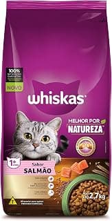 whiskas Ração Whiskas Melhor Por Natureza Salmão Gatos Adultos 2 7 Kg - Produto 7 mais recomendado com 4.8 estrelas