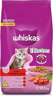 whiskas Ração Whiskas Carne E Leite Para Gatos Filhotes 10 1 Kg - Produto 6 mais recomendado com 4.8 estrelas