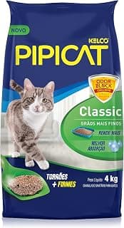 Pipicat Granulado Sanitario Classic 4 kg - Produto 4 mais recomendado com 4.6 estrelas