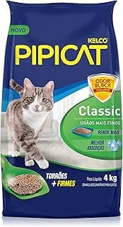 Pipicat Granulado Sanitario Classic 4 kg - Produto em review com 4.6 estrelas e 5.000 avaliações