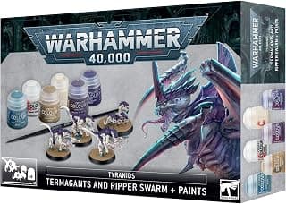 GAMES WORKSHOP Warhammer 40K - Tyranids - Termagants and Ripper Swarm & Paints Set - Produto 1 mais recomendado com 4.7 estrelas