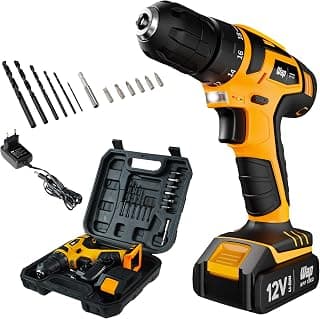 WAP Parafusadeira e Furadeira à Bateria 12V BPF-12K3, Kit de 13 Acessórios e Maleta, Empunhadura Emborrachada, Bivolt - Produto 1 mais recomendado com 4.8 estrelas