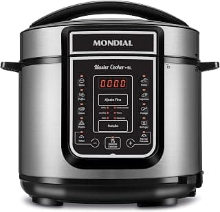MONDIAL Panela de Pressão Elétrica Digital 5L, Preto/Inox, 900W, 110V - PE-38 - Produto 7 mais recomendado com 4.6 estrelas