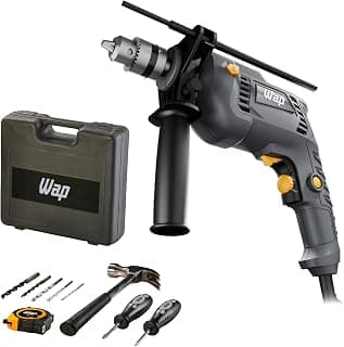WAP Parafusadeira e Furadeira de Impacto 3/8" WF-700K10, com 11 Acessórios e Maleta, Controle de Velocidade, 700W 127V - Produto 8 mais recomendado com 4.5 estrelas