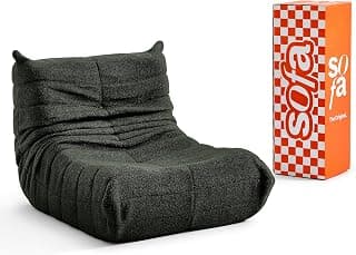 Poltrona Puff Retro Modular 1973 em Boucle – Sofá na Caixa (Verde) - Produto 4 mais recomendado com 5 estrelas