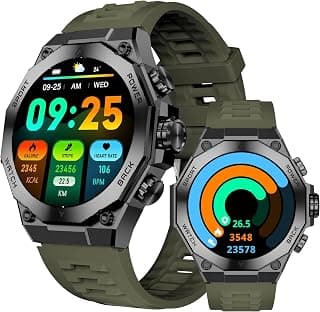 Relogio Inteligente AURAFIT Smartwatch Relógio Inteligente Masculino, com Tela AMOLED 3,6 cm, AI ChatGPT IP67 à Prova d'Água, Chamadas Bluetooth, 150+ Monitoramento Esportivo - Produto 9 mais recomendado com 5 estrelas