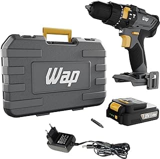 WAP Parafusadeira e Furadeira com Impacto à Bateria 3/8" 21V K21-ID01, com Maleta Organizadora, Torque 21 Níveis, Bivolt - Produto 7 mais recomendado com 4.6 estrelas