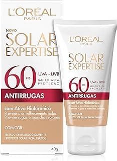Protetor Solar Facial L'Oréal Paris Solar Expertise Antirrugas Fps 60 Com Cor 40G - Produto 2 mais recomendado com 4.7 estrelas