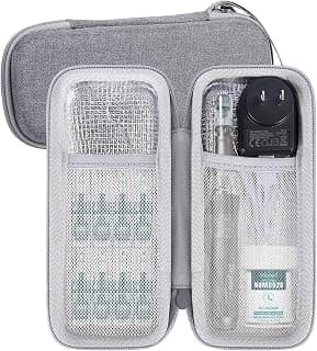 Aenllosi Estojo Rígido Compatível com Caneta Profissional de Microagulhamento E Cartuchos Substituíveis, Suporte Protetor para Caneta Derma Elétrica Sem Fio (Cinza, Apenas Estojo) - Produto 2 mais recomendado com 4.2 estrelas